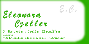 eleonora czeller business card